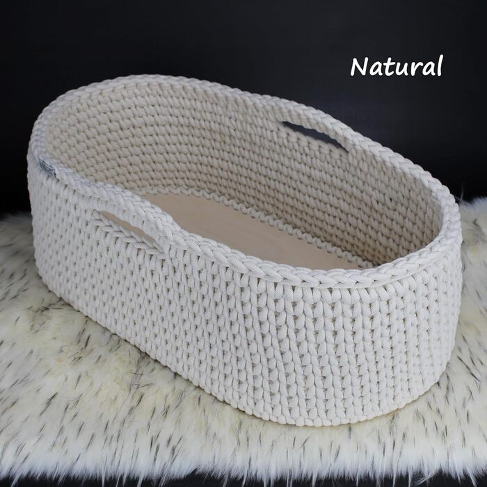 Кошик Moses для малюків, в&39язаний гачком, ексклюзивний дитячий кошик ручної роботи, мобільне дитяче ліжечко для новонароджених, вибір кольорів від 199.00