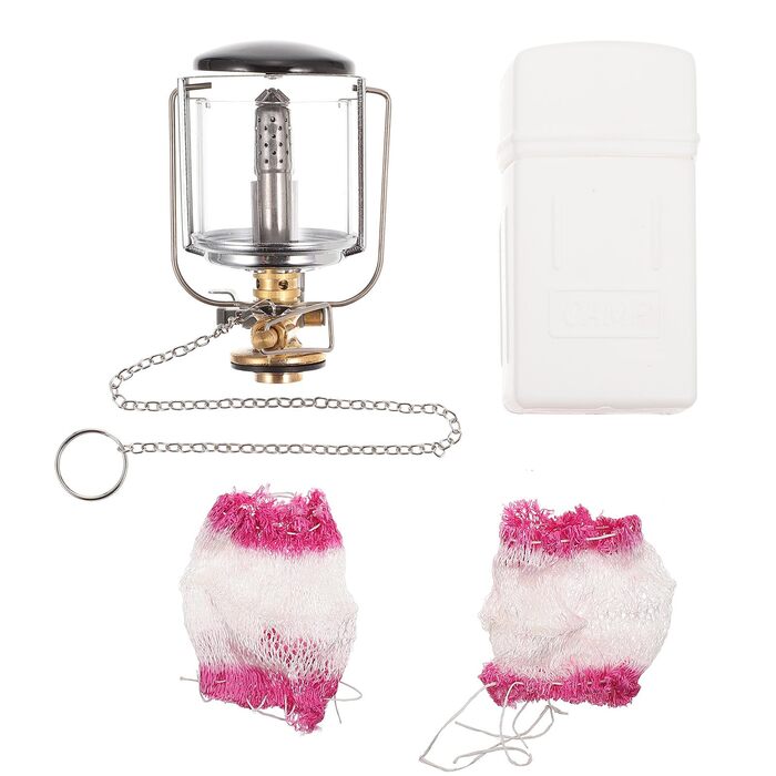 Газовий кемпінговий ліхтар Amosfun, портативний наметовий ліхтар, виготовлений з міцного матеріалу для аварійного освітлення на відкритому повітрі, сумісний з плоскими та довгими газовими балонами