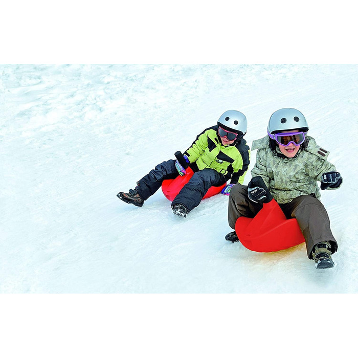 Санки Alpengaudi Zipfelbob з ручкою до 100 кг 2 шт. зелені, 2 шт.