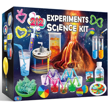 Набір для експериментів UNGLINGA 212 для дітей, набір для конструювання з хімії, набори для експериментів, набір для хімії, іграшка для наукового проекту, подарунки для хлопчиків та дівчаток