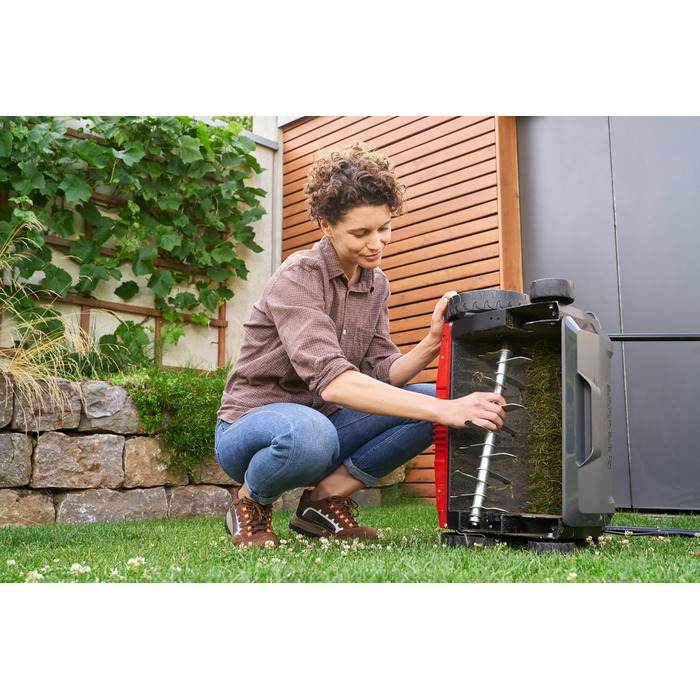 Аератор-скарифікатор AL-KO Elektro 38.4 E Combi Care, 1400 Вт, ширина захвату 38 см, з мішком для збору трави 55 л, для газонів до 800 м