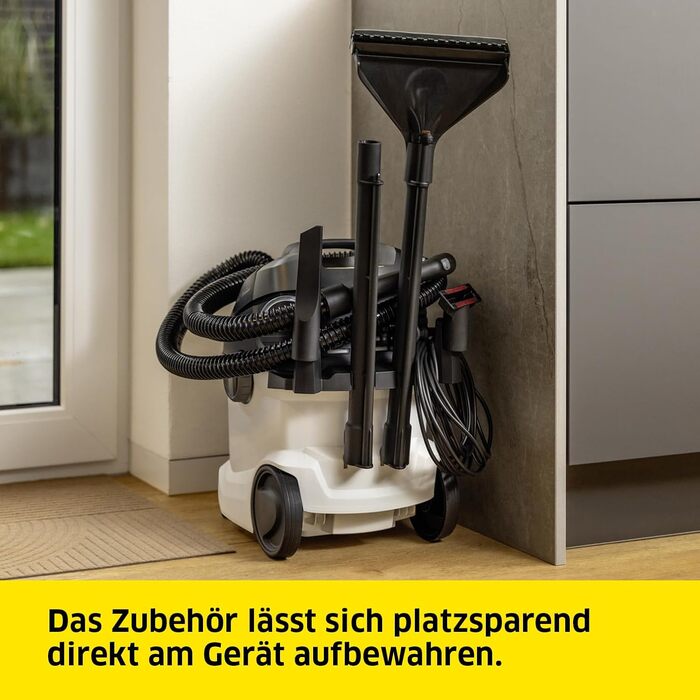 Миючий пилосос Krcher SE 6 Signature Line, шланг для розпилення 2-в-1, бак для чистої води 4 л, бак для брудної води 4 л, насадка