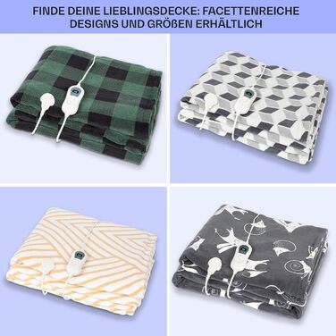 Електрична ковдра з підігрівом та автоматичним вимиканням, 180x130 см Електрична ковдра з підігрівом, яку можна прати в пральній машині, Двостороння ковдра з підігрівом для ліжка та дивана, Підігріта ковдра з 9 режимами нагріву, 180x130 см, Піщаний