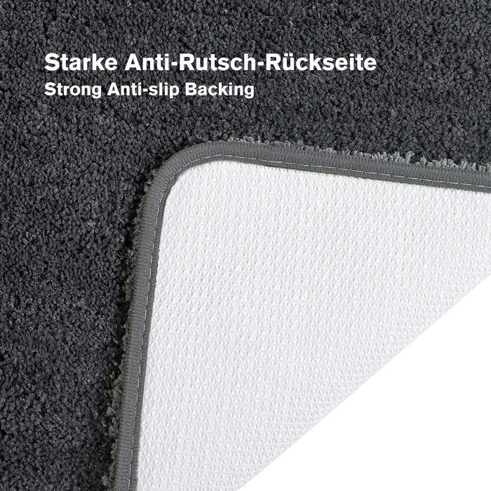 Килимок для ванної кімнати 80см х 50см нековзний килимок для ванної кімнати, що миється в машині М'який водопоглинаючий килимок дл