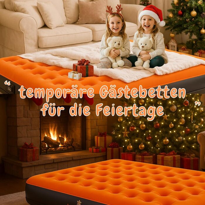 Самонадувальний надувний матрац з портативним насосом - швидке надування за 3 хвилини - надувне ліжко для 1 особи, гостьове ліжко для кемпінгу, подорожей, походів, використання в приміщенні - 1909922 см - макс. 150 кг