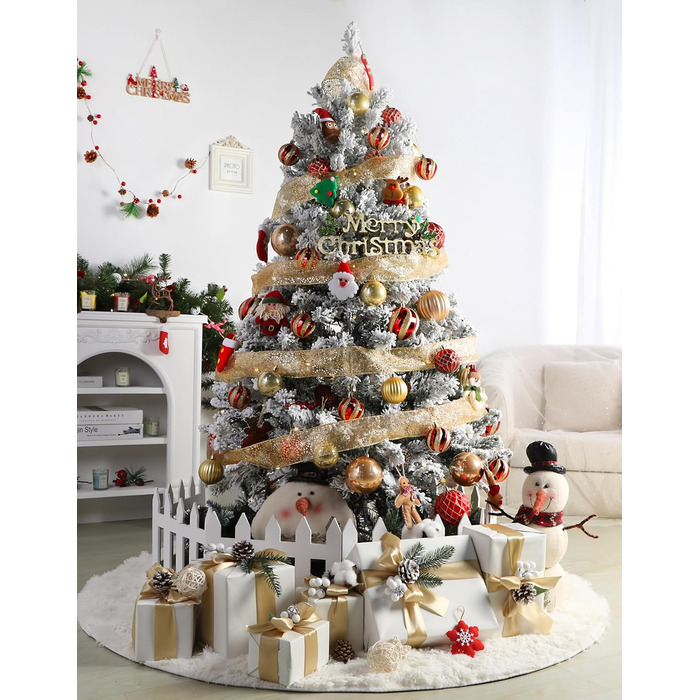 Різдвяні кулі 30 шт для ялинки червоні та золоті SHareconn