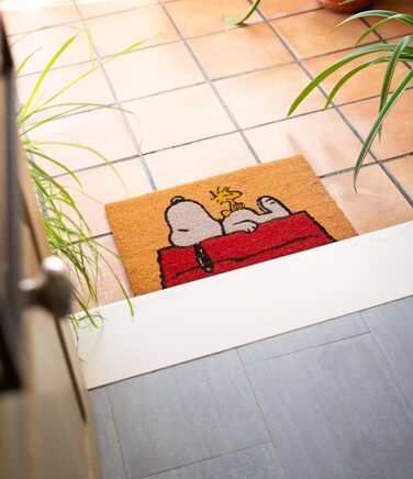 Килимок Grupo Erik Coconut Mat для дверей Peanuts Snoopy Килимок для вловлювання бруду 40x60 см - Peanuts Snoopy Подарунки Мерч