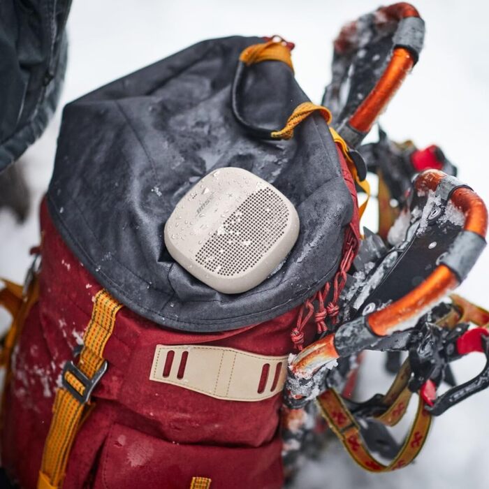 Колонка Bose SoundLink Micro Bluetooth маленька портативна, водонепроникна колонка з мікрофоном, біла Біла Біла одинарна