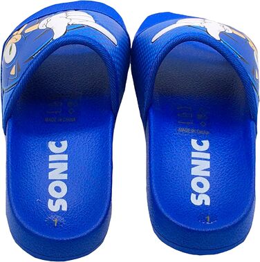 Їжак Сонік, шльопанці для хлопчиків або дівчаток, сині, розмір 28-37 EU 33 EU, сині