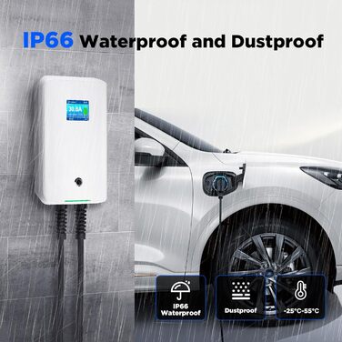 Зарядний пристрій Morec ev тип 2 7кВт 32А однофазний з APP підтримує Bluetooth і WiFi з'єднання ev зарядна станція IEC 62196-2 ста