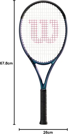 Тенісна ракетка Wilson Ultra 100UL v4, для чоловіків та жінок, різнокольорова (багатокольорова)