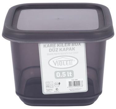Контейнер для сипучих Violet House 0297 Transparent Black 0.5 л (6859644)