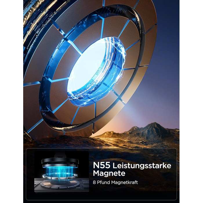 Тримач для мобільного телефону JOYROOM Автомобільний магніт складаний та суцільнометалевий MagSafe з 20 магнітами N55 та обертання