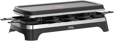 На 10 осіб, включаючи функцію гриля за столом Пластина для гриля з антипригарним покриттям можна мити в посудомийній машині Знімний кабель довжиною 2 метри Чорний/Нержавіюча сталь 1350 Вт, 4588