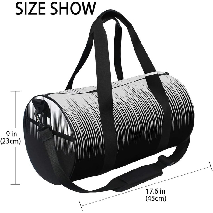 Спортивна сумка в чорно-білу клітинку, з міцної тканини, дорожня сумка, сумка на вихідні, універсальна сумка для чоловіків та жінок, для спорту та подорожей