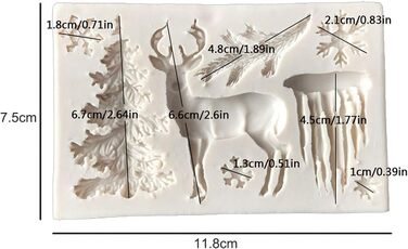 Набір із 2 силіконових форм для випічки на різдво TheStriven