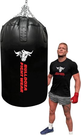 Боксерська груша Jumbo Giant XXL Bull Doza Fight Wear Heavy Duty із самонаповнювальним механізмом, підвісними ланцюгами, поворотним механізмом, карабіном, для ММА, кікбоксингу, муай-тай, бойових мистецтв XXL JUMBO 4FT