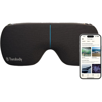 Маска для очей з підігрівом, маска для сну з затемненням і масажем скронь для індивідуального розслаблення та полегшення головного