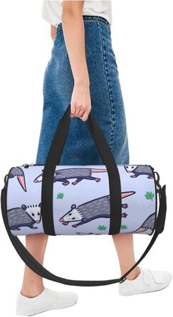 Спортивна сумка, дорожня сумка, сумка для подорожей, з принтом Опосум, сумка на нічліг, чорна, універсальний розмір