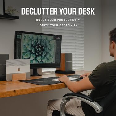 Регульована вертикальна підставка для ноутбука на стіл, деревний тримач для ноутбука, підставка для MacBook Pro, деревна док-станція для Mac Air (масив дуба) масив дуба