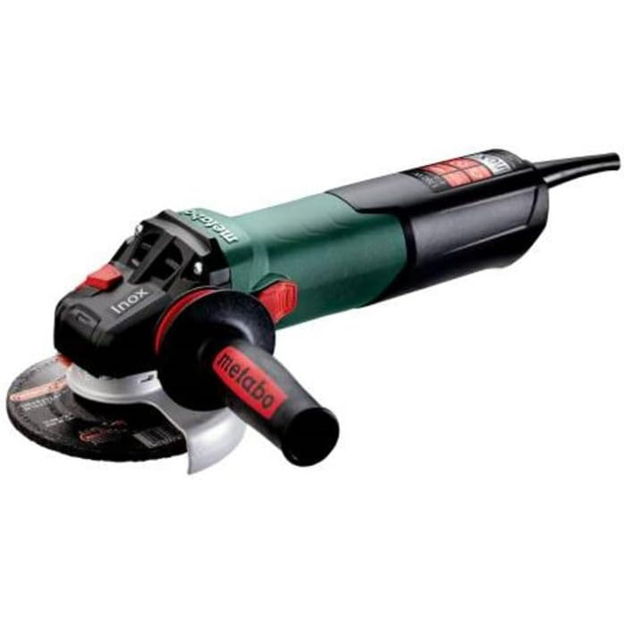 Кутова шліфувальна машина Metabo WEV 17-125 Quick Inox (600517000) коробка з регулюванням швидкості, швидкозатискна гайка, 1700 Вт