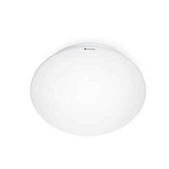 Стільовий LED-світильник Steinel RS 16 S з опаловим склом, білий, 9.3 Вт, настінний, з датчиком руху 360, радіус дії 3-8 м, 918 Лм, для коридору, скляний плафон