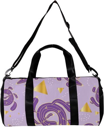 Спортивна сумка, маленька дорожня сумка, сумка для фітнесу та шопінгу для йоги, з абстрактним рослинним принтом (кактуси), сумка для активного відпочинку, ручна поклажа