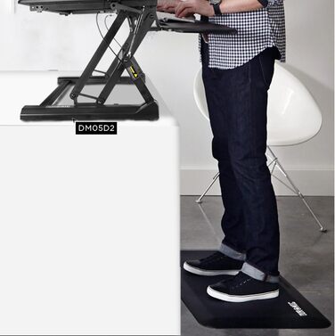 Килимок для робочого місця Duronic DM-MAT1, 81 x 51 см, килимок для роботи стоячи, килимок для столу, килимок проти втоми для офісу та майстерні