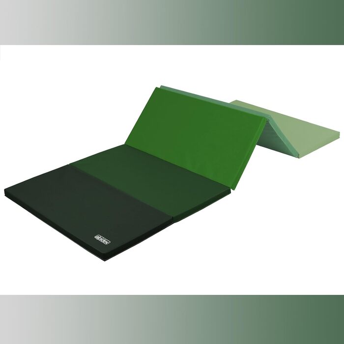 Складаний гімнастичний килимок ALPIDEX, килимок для м&39якої посадки, 185 x 78 x 3,2 см, килимок для вправ для домашнього використання, для дітей та дорослих, зелений