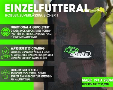 Чохол для вудки Angel-Berger Magic Baits, сумка для вудки з одним вудилищем, чохол для коропа, куртка з одним рукавом для вудки, сумка для вудки