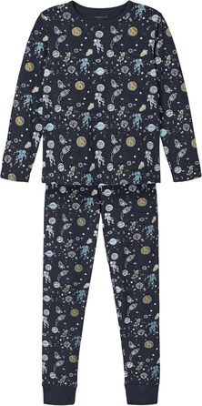 Комплект піжам для хлопчика NAME IT, принт 134-140, темно-сапфіровий