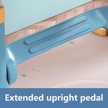 Дитячий стіл, розширений стіл з регульованою висотою - багатосекційний - мультяшний візерунок - комплект стільців, дитячий навчальний стілець з регульованою висотою та висувною тумбою, синій