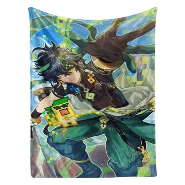 Пухнастий плед, декоративний плед, плед для дивана Genshin Impact Kinich (150x200 см)