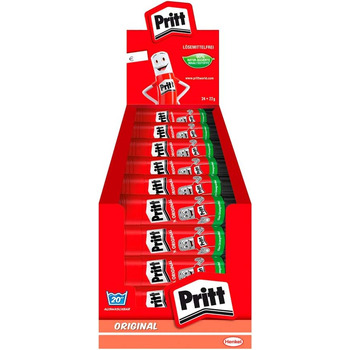 Клей-олівець Pritt, безпечний і зручний для дітей клей для мистецтва та рукоділля, міцний клей для шкільного та канцелярського приладдя, ручка Pritt 24x22 г одинарна