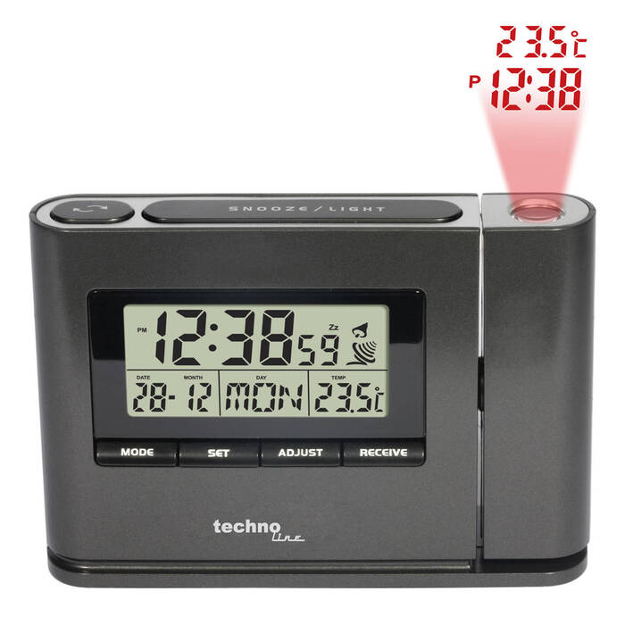 Годинник проекційний Technoline WT519 Anthracite (WT519)