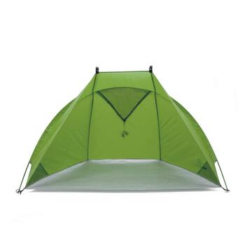 Легкий пляжний намет для активного відпочинку Helios Air 850 - пляжний намет із захистом від сонця UV 80, невеликий розмір для подорожей, сонцезахисний намет з алюмінієвими стійками (зелений)