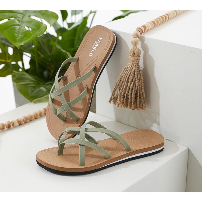 Жіночі шльопанці TARELO, літні, розмір 36-41, A, зелені, 37 EU