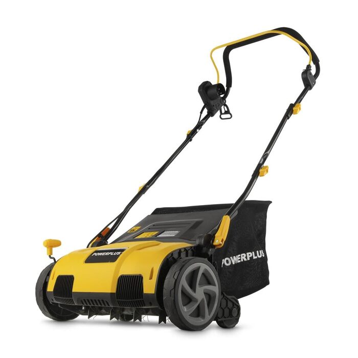 Електричний аератор газону POWXG75160, 1600 Вт, ширина захвату 360 мм 2-в-1 вентилятор та аератор для вашого саду