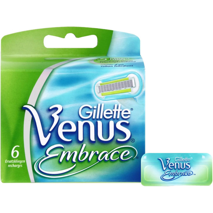 Жіночі леза для бритви Gillette Venus Embrace, 6 упаковок