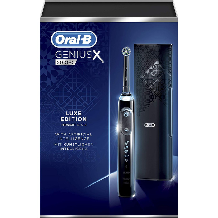 Електрична зубна щітка Oral-B Genius X Luxe Edition 20000 Midnight Black Oral-B Genius X 20000 Luxury Edition Black