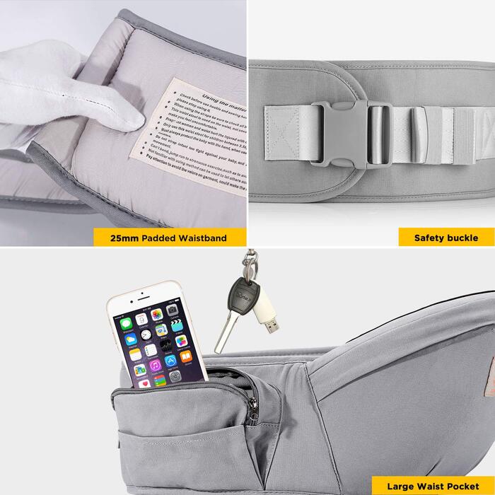 Положення для перенесення для дітей 0-36 місяців для новонароджених - сірий, 4