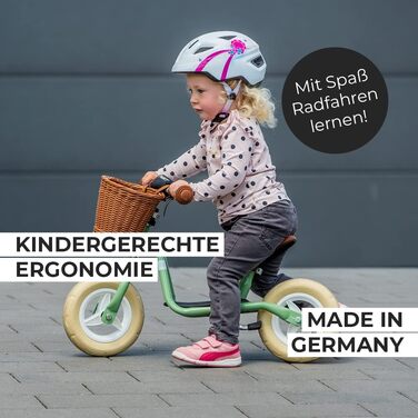 Безпечний, стильний велосипед-балансир кермо та сідло регулюються по висоті нековзна підніжка для дітей віком від 2 років пастельн