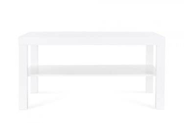 Журнальний столик IKEA Lack, меблі для вітальні, диванний столик з полицею, 90x55x45 см, білий