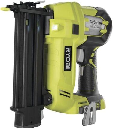 ЦВЯГАТЕЛЬНИЙ ПІСТОЛЕТ 18G 18V, БЕЗ АКУМУЛЯТОРА Ryobi МОДЕЛЬ R18N18G-0 ОДИН ТЕХНОЛОГІЯ AIRSTRIKER ЗАПИС ДО 600 ЦВЯГІВ