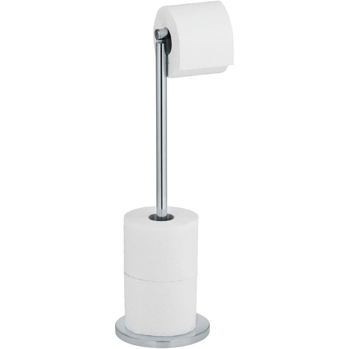 Підставка для туалетного рулону 2в1, нержавіюча сталь срібляста