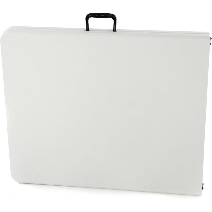 Стіл для вечірок Nexos, розкладний стіл, пивний стіл, садовий стіл, обідній стіл, фуршетний стіл з ручкою для перенесення, вигляд ротанга, 180 x 75 см, антрацитово-сірий, міцний сталевий каркас (білий гладкий)