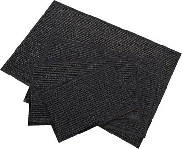 Килимок Spetebo для вловлювання бруду, чорний - 80 см x 180 см - килимок для дверей, килимок для дверей, килимок для вулиці, 80 x 180 см, чорний