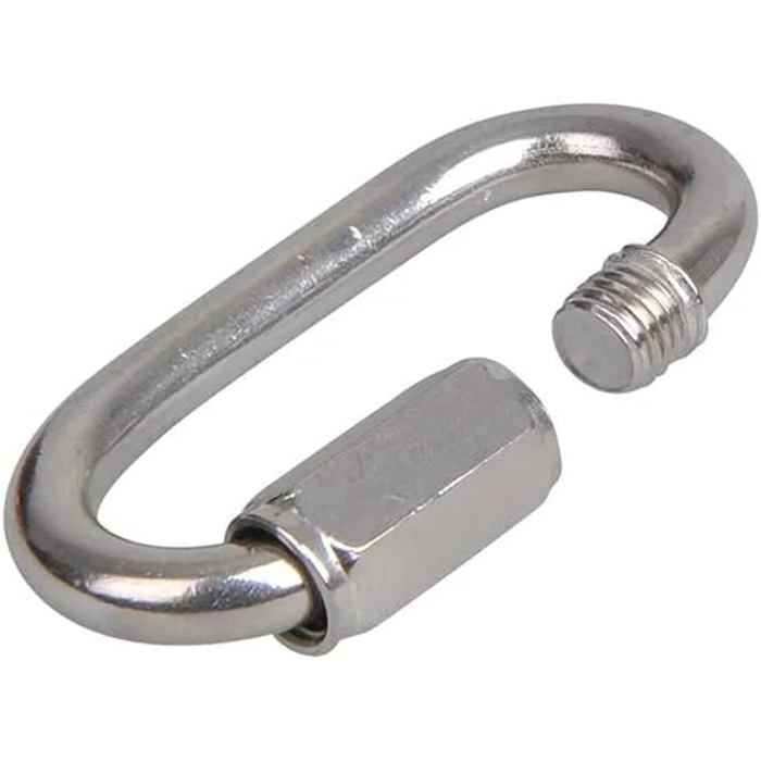 Набір з 20 ланок швидкого з&39єднання з гвинтовими ланцюгами аварійні ланки ланцюга з оцинкованої сталі, карабін із гвинтовою застібкою, міцний та довговічний, ідеально підходить для гамаків, боксерських груш, сонячних вітрил, 3 мм