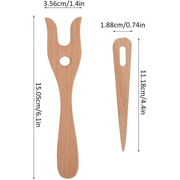 Інструменти для плетіння вилки, деревяні інструменти для вязання типу вилки Інструменти для плетіння своїми руками для браслета, намиста Плетені інструменти