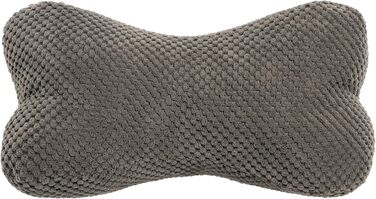 Подушка для читання, подушка для читання, валик для шиї, подушка для шиї з вельвету, опорна подушка, текстурована дорожня подушка, фігурна подушка, підставка для книг, гнучка підставка для книг, електронних книг або планшетів - 18x35 см (антрацит)